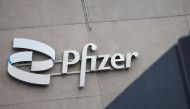 Pfizer company logo is seen at a Pfizer office in Puurs, Belgium, December 2, 2022. File Photo / Reuters
