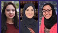 Ayesha Bashir, Tasniem Ahmed Elyass Hussain and Cristina Al Thalathini