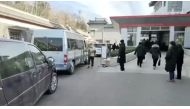 Vehicles queue outside a funeral home, amid the coronavirus disease (COVID-19) outbreak, in Beijing, China in this still image taken from a social media video released December 29, 2022. Video Obtained By Reuters