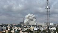 A view shows smoke rising following a car bomb explosion at Somalia's education ministry in Mogadishu, Somalia, on October 29, 2022 in this picture obtained from social media. File Photo / Reuters