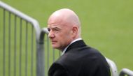 File photo: FIFA president Gianni Infantino queues to pay his respects to Brazilian soccer legend Pele at Vila Belmiro Stadium, Santos, Brazil, January 2, 2023. (REUTERS/Diego Vara)