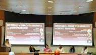 The panel discussion organised by Texas A&M University at Qatar.
