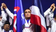 Thai Prime Minister Prayuth Chan-ocha unveils as Prime Minister candidate for the United Thai Nation Party (Ruam Thai Sang Chart Party) ahead of a general election this year in Bangkok, Thailand, January 9, 2023. (REUTERS/Chalinee Thirasupa)