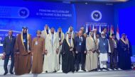 Member of Shura Council H E Mohammed bin Eid Al Kaabi with representatives of member countries of Asian Parliamentary Assembly during its 13th plenary session in Antalya, Turkiye.