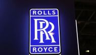 A Rolls Royce logo is pictured during the European Business Aviation Convention & Exhibition (EBACE) in Geneva, Switzerland, May 23, 2022. (REUTERS/Denis Balibouse)