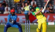 File Photo: Australia's Glenn Maxwell hits the winning runs during the ICC Cricket World Cup match between Afghanistan and Australia at The County Ground, Bristol, Britain, June 1, 2019. (Action Images via Reuters/Paul Childs)