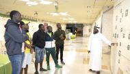 Visitors being briefed at the Abdullah Bin Zaid Al Mahmoud Islamic Cultural Center.
