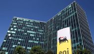Eni's logo is seen in front of its headquarters in San Donato Milanese, near Milan, Italy, April 27, 2016. (REUTERS/Stefano Rellandini)