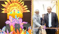 Anand Victor, Principal of Scholars’ International School, Doha, inaugurating Rajagiri Expo-2022.