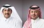 Chairman of Ahlibank Sheikh Faisal bin AbdulAziz bin Jassem Al-Thani (left) and CEO of Ahlibank Hassan Ahmed AlEfrangi.