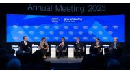 HE Sheikh Mohammed bin Abdulrahman Al Thani (3rd left) at the 53rd World Economic Forum annual meeting in Davos, Switzerland, on January 17, 2023.