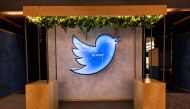 This undated handout photo courtesy of Heritage Global Partners (HGP) shows a neon Twitter bird light electrical display. Photo by Heritage Global Partners / AFP