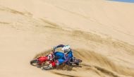 Michael Anderson in action during the opening round of the Qatar Off Road Championship. 