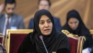 Deputy Speaker of the Shura Council H E Dr. Hamda bint Hassan Al Sulaiti addressing the ‘First International Congress on Influential Women’ in Tehran, Iran. 