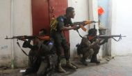 Somali security forces hold their positions near the mayor's office following a blast in Mogadishu, Somalia January 22, 2023. REUTERS/Feisal Omar
 