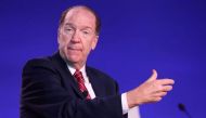 File Photo: World Bank President David Malpass attends the UN Climate Change Conference (COP26) in Glasgow, Scotland, Britain, November 3, 2021. (REUTERS/Yves Herman)