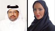 Faisal Al Mudahka and Sheikha Al Khater