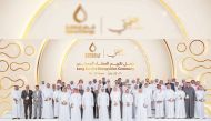 The long serving employees with the Minister of State for Energy Affairs, the President and CEO of QatarEnergy H E Saad Sherida Al Kaabi.