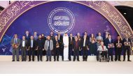 H E Sheikh Thani bin Hamad Al Thani honoured the winners of Sheikh Hamad Award for Translation and International Understanding, during a ceremony held at the Ritz-Carlton Hotel yesterday. 