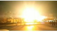 This image grab taken from a UGC video posted on January 29, 2023, reportedly shows an explosion in Iran's Isfahan province. (Photo by UGC / AFP) 