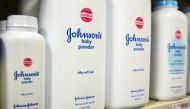 Bottles of Johnson & Johnson baby powder line a drugstore shelf in New York October 15, 2015. (REUTERS/Lucas Jackson)