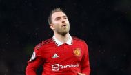 January 3, 2023 Manchester United's Christian Eriksen reacts REUTERS/Carl Recine

