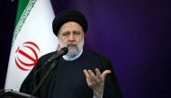 Iranian President Ebrahim Raisi speaks during a meeting with the families of the security forces killed during the Iran's protests, in Tehran, Iran, on December 9, 2022. File photo / Reuters