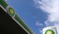 In this file photo taken on May 12, 2021 BP logos are pictured at a BP petrol and diesel filling station in north London. - British energy giant BP on February 7, 2023 announced a record profit for 2022 thanks to soaring oil and gas prices, as it watered down its target for cutting carbon emissions. BP's underlying profit more than doubled to a record $27.7 billion last year. (Photo by Glyn KIRK / AFP)