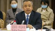The cross-party group of MPs said Erkin Tuniyaz had played ‘a central role in the persecution of Uyghurs – crimes our own parliament has declared a genocide’. Photograph: Mark Schiefelbein/AP
