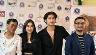 FROM LEFT: Filipino performers Ate Guy, Moira Dela Torre, Kyle Echarri, and Royal Sports and Events CEO Jonar Paz. Pic: Carmina Soberano