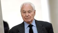In this file photo taken on June 07, 2017 former GDR prime minister Hans Modrow attends the funeral of former GDR defence minister Heinz Kessler in Berlin. (Photo by Britta Pedersen / various sources / AFP)