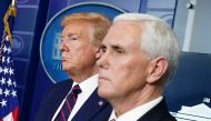 Then-President Donald Trump and then-Vice President Mike Pence are pictured in 2020. File photo / AFP
