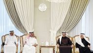 Secretary-General of the Ministry of Foreign Affairs H E Dr. Ahmed bin Hassan Al Hammadi (second left) represented Qatar at the meeting held in Riyadh, Saudi Arabia.  