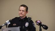 Lansing interim Police Deputy Chief Chris Rozman holds a news conference following an active shooter situation on the campus of Michigan State University on February 13, 2023 in Lansing, Michigan. Bill Pugliano/Getty Images/AFP