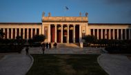 This picture taken on February 15, 2023 shows the National Archaeological Museum in Athens. (Photo by Angelos Tzortzinis / AFP)