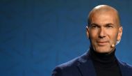 French football coach and former football player Zinedine Zidane attends the BWT Alpine Formula One teams's 2023 season launch in London on February 16, 2023. (Photo by Daniel Leal / AFP)
