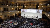 Japan's Foreign Minister Yoshimasa Hayashi delivers a speech at the Munich Security Conference (MSC) in Munich, southern Germany, on February 18, 2023. (Photo by Odd ANDERSEN / AFP)