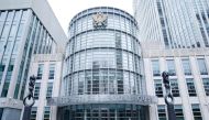 Outside view of the Brooklyn court where the trial of the former Mexican Secretary of Public Security Genaro Garcia Luna is being held, in the Brooklyn borough of New York City on February 21, 2023.  (Photo by Kena Betancur / AFP)