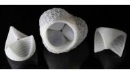 Multi-material additive manufacturing of patient-specific shaped heart valves. Elastomeric printing enables mechanical matching with the host biological tissue. (Photograph: Fergal Coulter / ETH Zurich)
