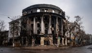 AFP file photo showing damaged building in Bakhmut amid Russian invasion of Ukraine.