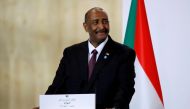 FILE PHOTO: General Abdel Fattah al-Burhan attends a news conference during the International Conference in support of Sudan at the Temporary Grand Palais in Paris, France, May 17, 2021. REUTERS/Sarah Meyssonnier

