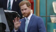 Britain's Prince Harry, Duke of Sussex leaves after attending the annual Commonwealth Service at Westminster Abbey in London on March 9, 2020. File photo / AFP
