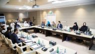 Assistant Foreign Minister H E Lolwah bint Rashid Al Khater, Afghanistan's Education Minister H E Mawlawi Sayyid Habeeb, and others participate in the talks in Doha. 