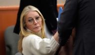US actress Gwyneth Paltrow looks on before leaving the courtroom in Park City, Utah, on March 21, 2023, where she is accused in a lawsuit of crashing into a skier during a 2016 family ski vacation, leaving him with brain damage and four broken ribs. Photo by Rick Bowmer / POOL / AFP

