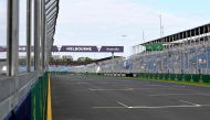 A general view of the circuit ahead of the 2023 Formula One Australian Grand Prix at the Albert Park Circuit in Melbourne on March 30, 2023. (Photo by Paul CROCK / AFP