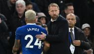 Chelsea's English head coach Graham Potter. Photo by JUSTIN TALLIS / AFP
