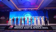 Huawei Cloud officials at the launch of the startup program.