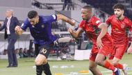 Al Sailiya and Al Duhail players in action yesterday.