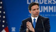 Florida Gov. Ron DeSantis gives remarks at the Heritage Foundation's 50th Anniversary Leadership Summit at the Gaylord National Resort & Convention Center on April 21, 2023 in National Harbor, Maryland. (Photo by Anna Moneymaker / GETTY IMAGES NORTH AMERICA / Getty Images via AFP)