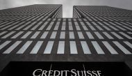 A photograph shows a logo of Credit Suisse bank in Zurich, on March 23, 2023. aPhoto by Fabrice COFFRINI / AFP